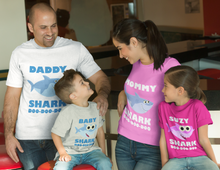 Load image into Gallery viewer, Custom Baby Shark Family T-Shirt