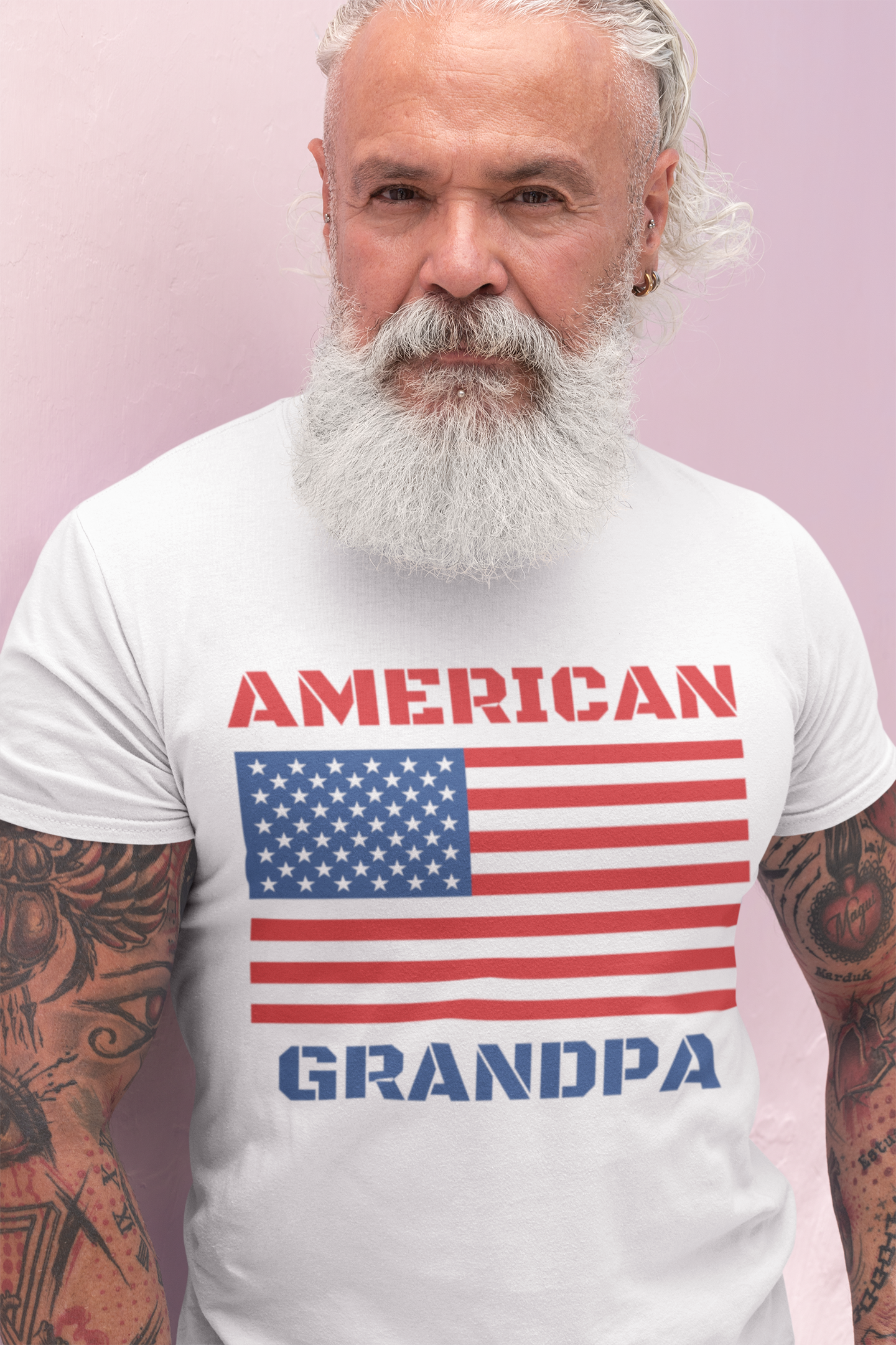 American grandpa t-shirt, image size:1440x2160
