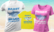 Load image into Gallery viewer, Custom Baby Shark Family T-Shirt
