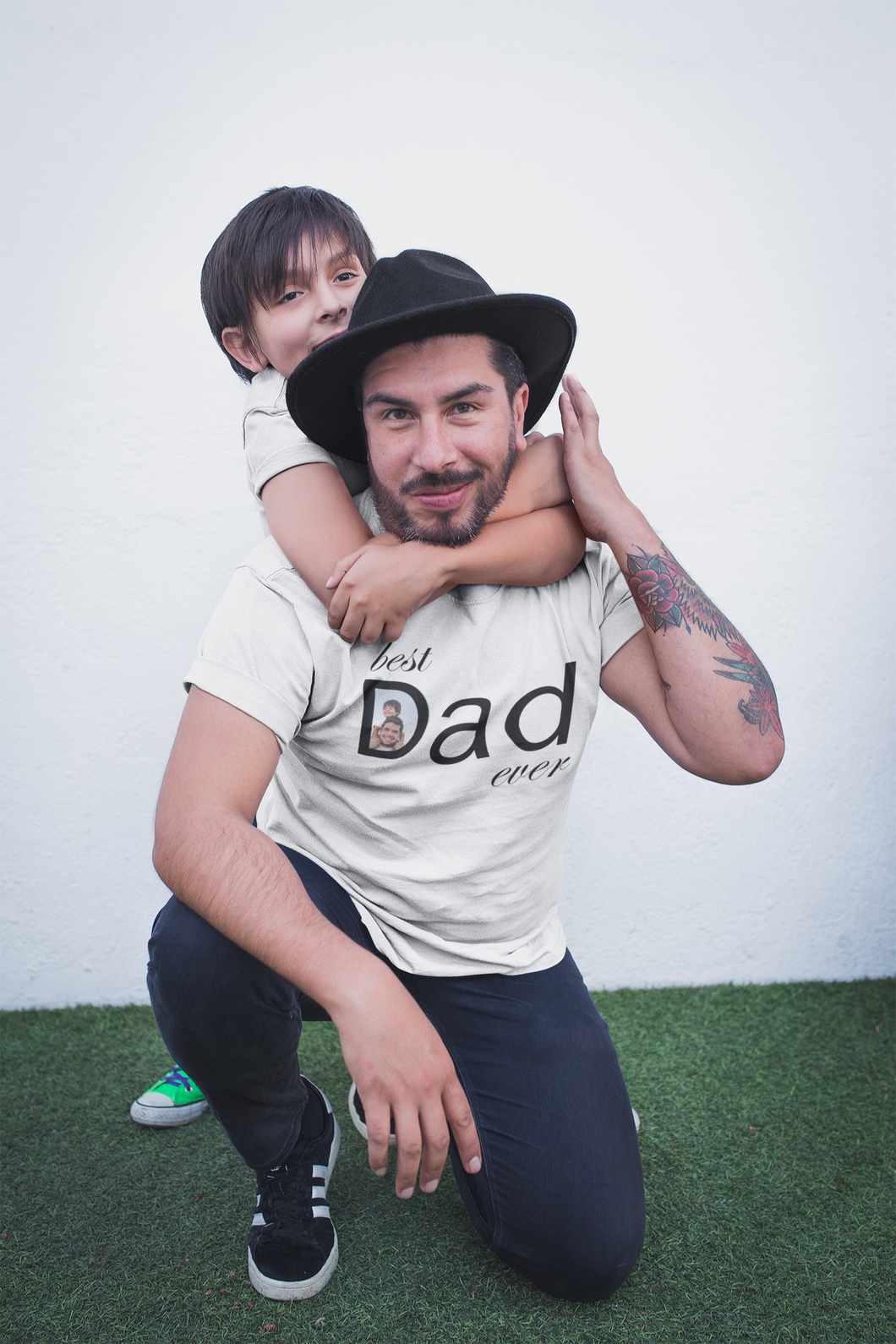 Best Dad Ever T-Shirt with your custom photo