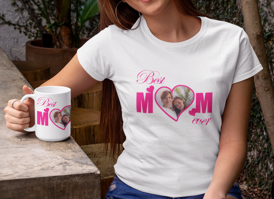 Custom Photo Best MOM Ever COMBO - Shirt & Mug