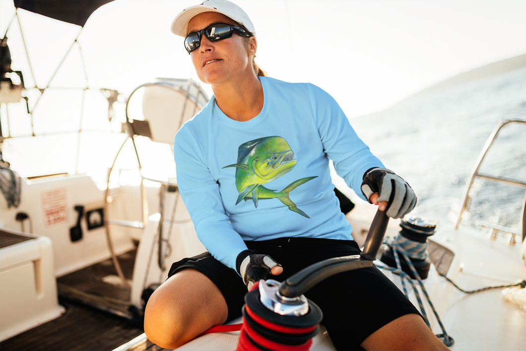 Mahi Mahi Long Sleeve shirt Moisture-wicking and UV 40+ protection