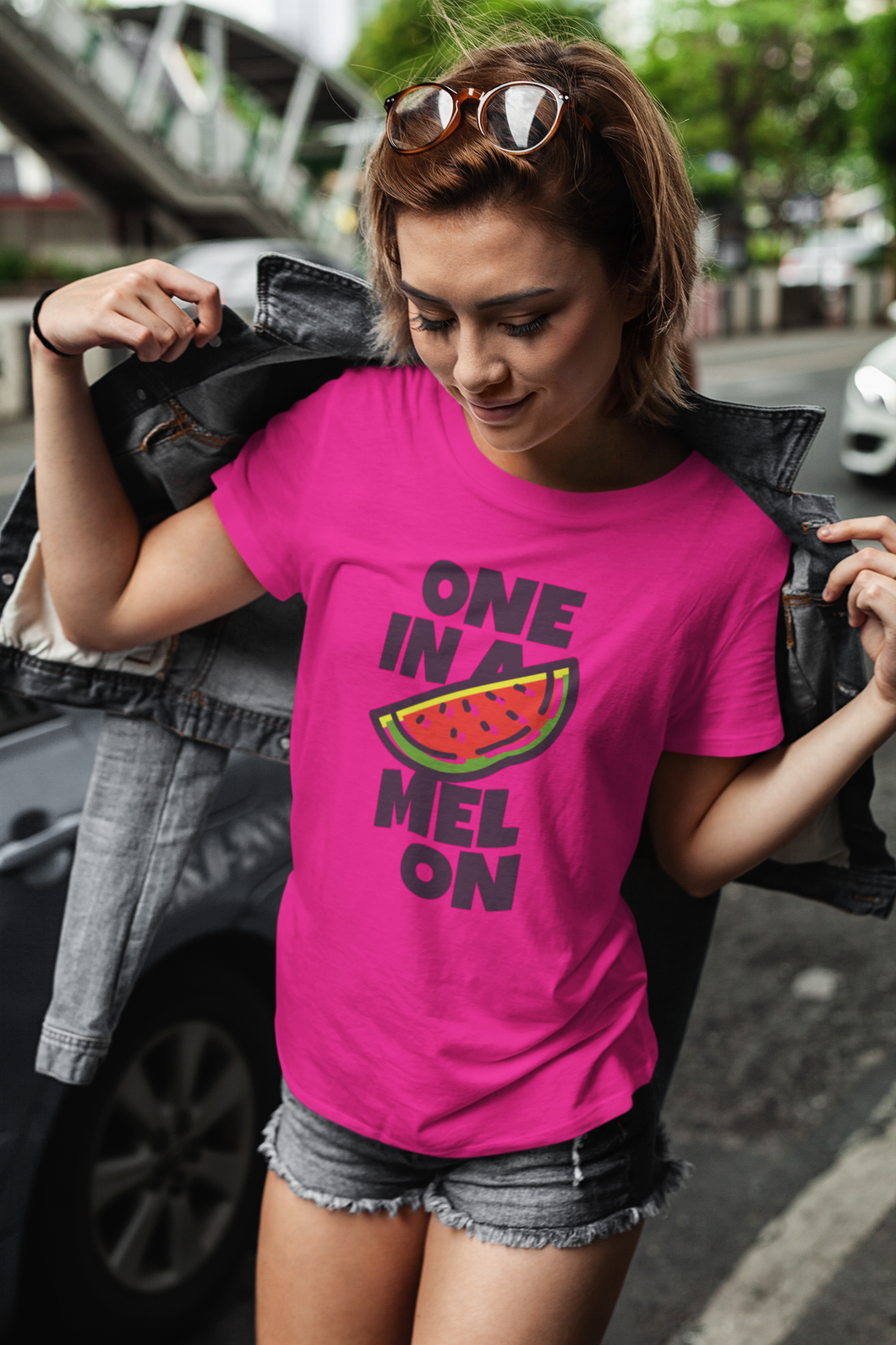 One in a melon t-shirt